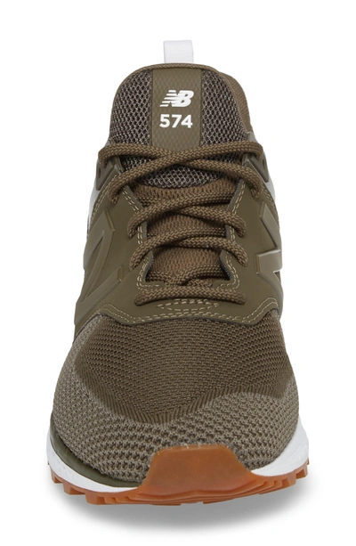 Shop New Balance 574 Engineered Mesh Sneaker In Triumph Green