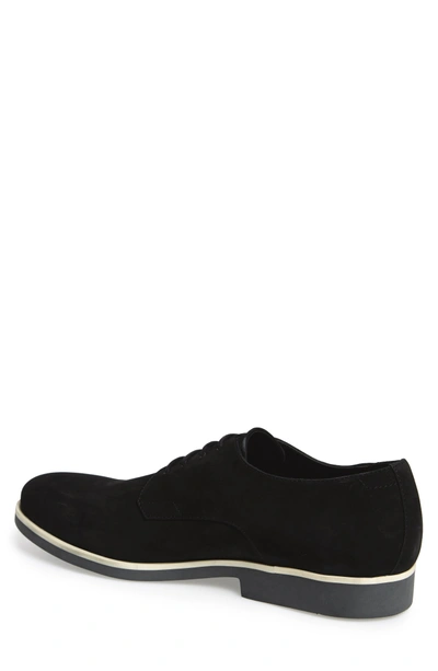 Shop Calvin Klein Faustino Plain-toe Oxford In Black Leather