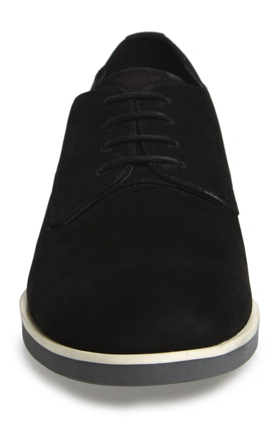 Shop Calvin Klein Faustino Plain-toe Oxford In Black Leather