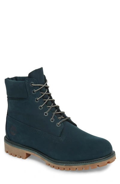 Shop Timberland 'six Inch Classic Boots Series - Premium' Boot In Royal Blue Waterbuck