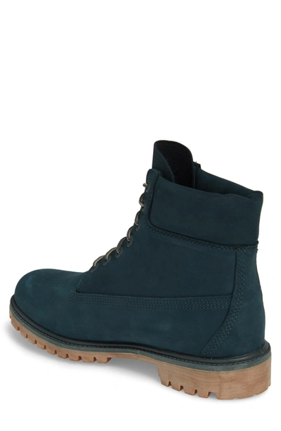 Shop Timberland 'six Inch Classic Boots Series - Premium' Boot In Royal Blue Waterbuck