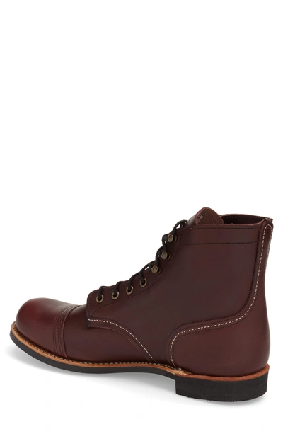 Shop Red Wing Iron Ranger Cap Toe Boot In Oxblood Mesa Leather