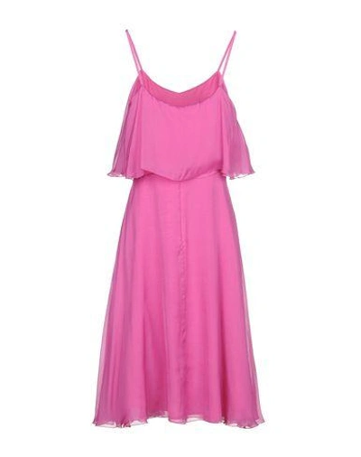 Shop Space Style Concept Knee-length Dress In Fuchsia
