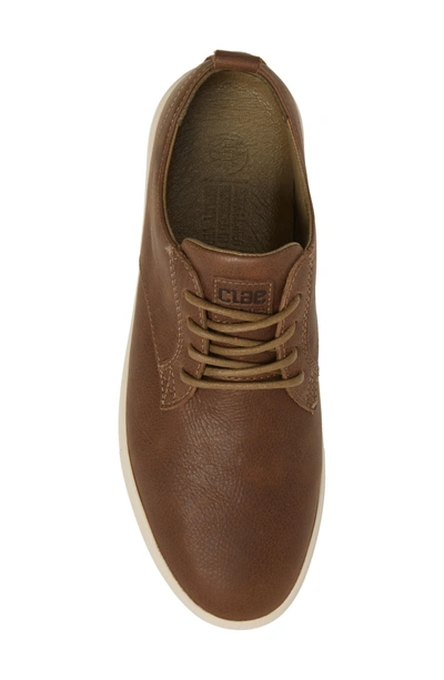 Shop Clae 'ellington' Sneaker In Otter Milled Leather