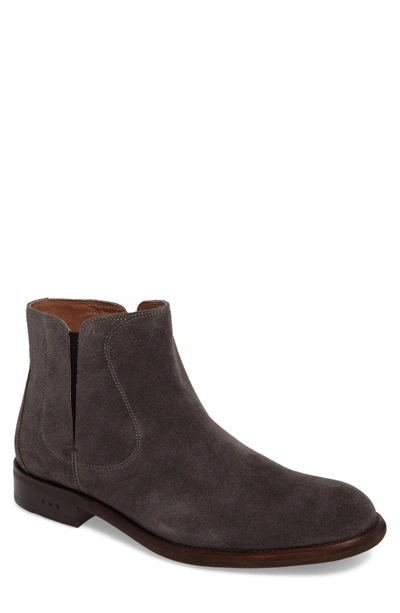 Shop John Varvatos Waverley Chelsea Boot In Coal Suede