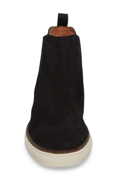 Shop Frye Gates Chelsea Boot In Black Suede