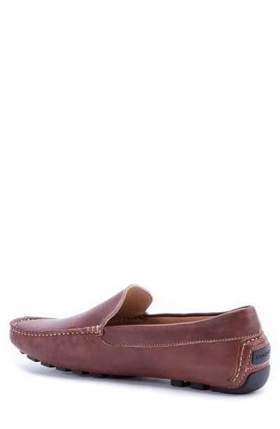 Shop Zanzara Picasso 3 Moc Toe Driving Loafer In Brown Leather