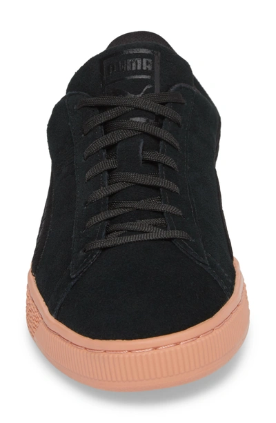 Shop Puma Suede Classic Bade Sneaker In Black/ Muted Clay Suede