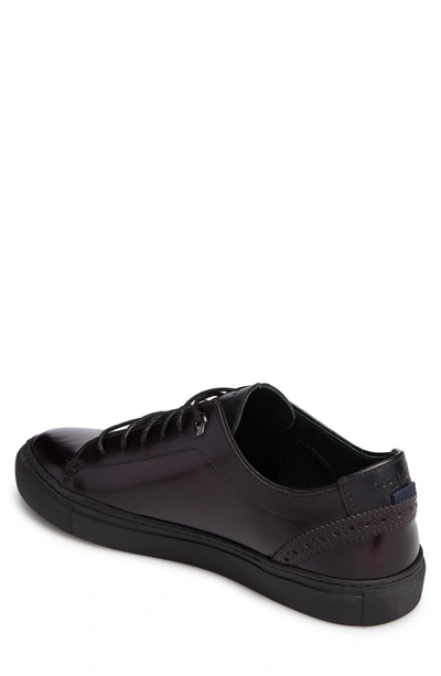 Shop Ted Baker 'kiing Classic' Sneaker In Dark Red Leather