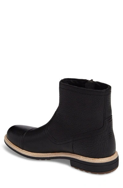 Shop Ugg Dalvin Zip Boot With Genuine Shearling In Black