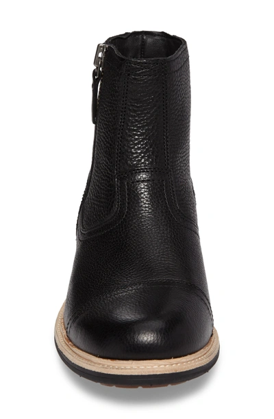 Shop Ugg Dalvin Zip Boot With Genuine Shearling In Black