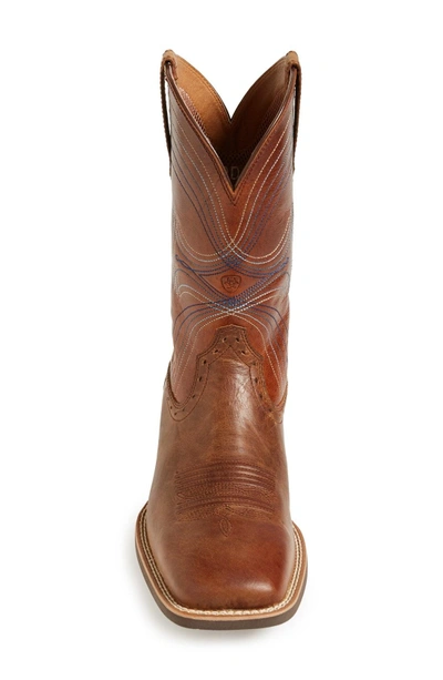 Shop Ariat 'sport' Leather Cowboy Boot In Brown