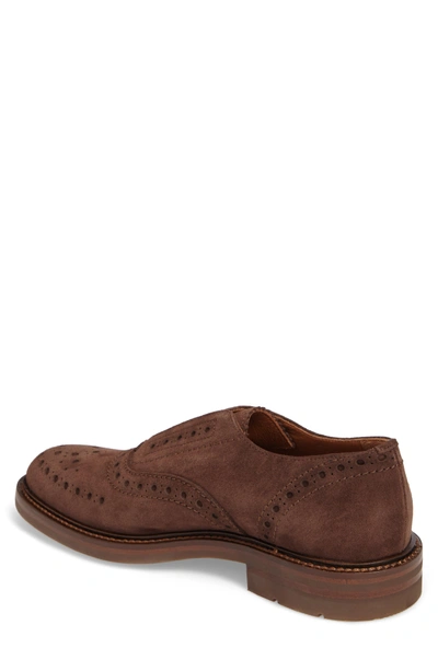 Shop Aquatalia Romeo Weatherproof Laceless Oxford In Brown