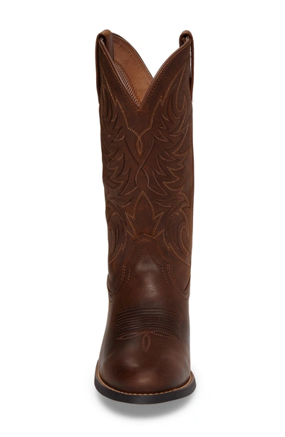 Shop Ariat Sport Horsemen Cowboy Boot In Tan/ Pesto