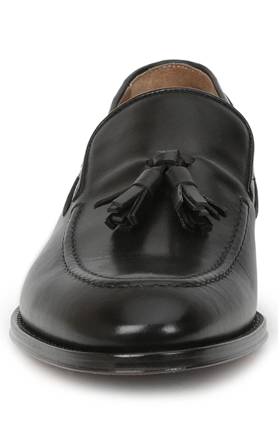 Shop Bruno Magli Fabiolo Tasseled Apron Toe Loafer In Black