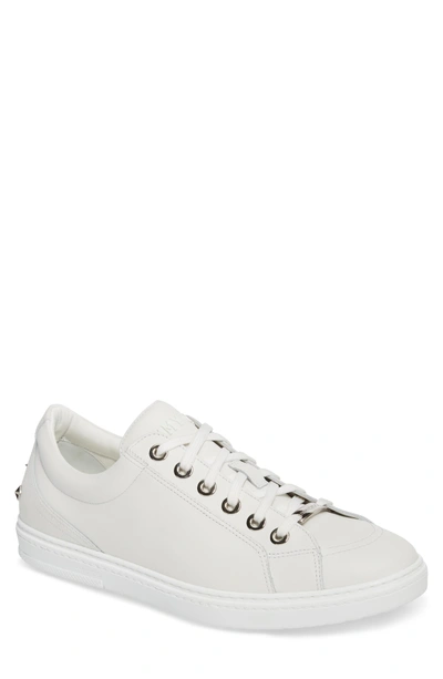 Shop Jimmy Choo Cash Sneaker In Ultra White