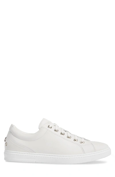 Shop Jimmy Choo Cash Sneaker In Ultra White