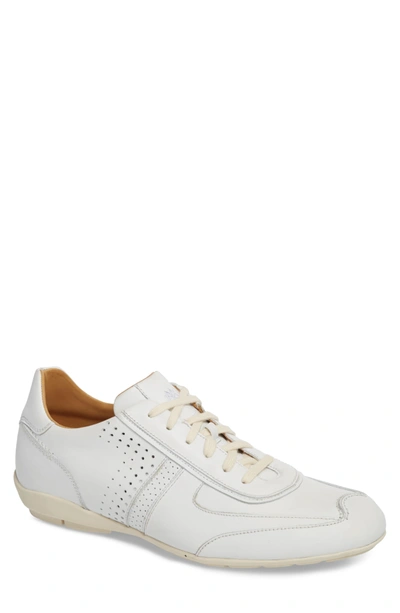 Shop Mezlan Lozano Ii Low Top Sneaker In White Leather