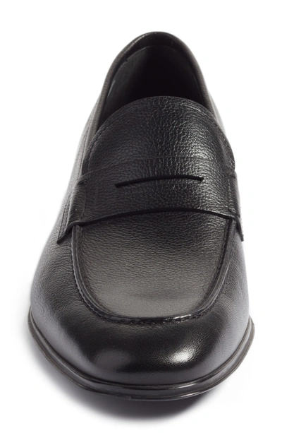 Shop Ferragamo Fiorino 2 Penny Loafer In Nero Leather