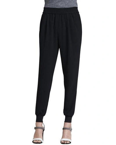 Shop Joie Mariner Pull-on Pants In Caviar