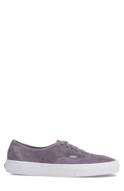 Shop Vans Authentic Hairy Suede Low Top Sneaker In Purple Sage Leather