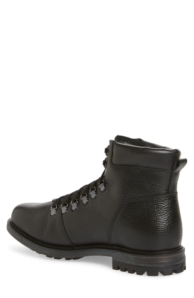 Shop Pajar Venice Genuine Shearling Lined Plain Toe Waterproof Boot In Black Leather