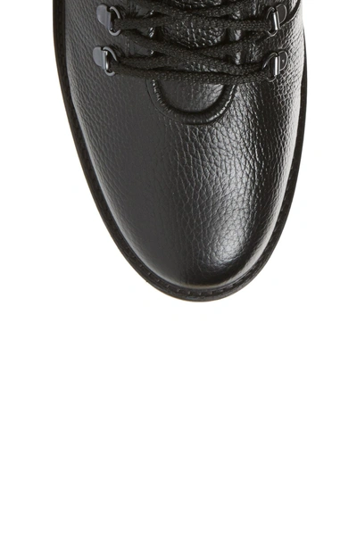 Shop Pajar Venice Genuine Shearling Lined Plain Toe Waterproof Boot In Black Leather