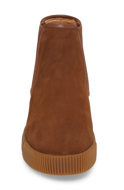 Shop Michael Bastian Lyons Chelsea Boot In Chocolate Suede