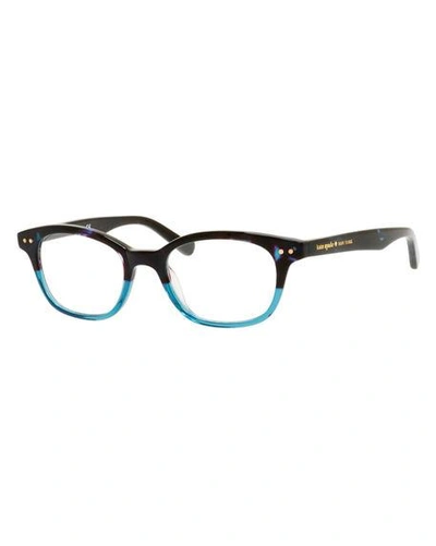 Shop Kate Spade Rebecca Acetate Readers In Sky