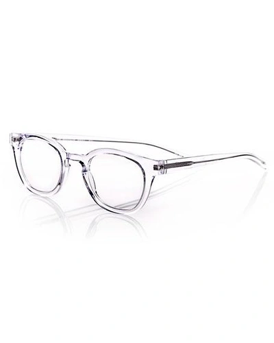 Eyebobs Waylaid Transparent Square Readers, Clear In Clear