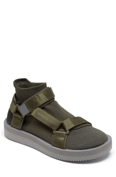 Shop Brandblack Tabi Sandal In Olive/ Gray