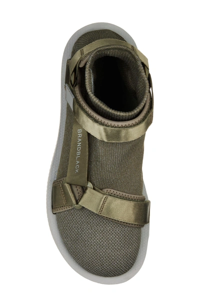 Shop Brandblack Tabi Sandal In Olive/ Gray