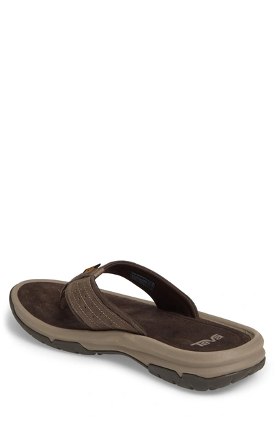 Shop Teva Langdon Flip Flop In Walnut