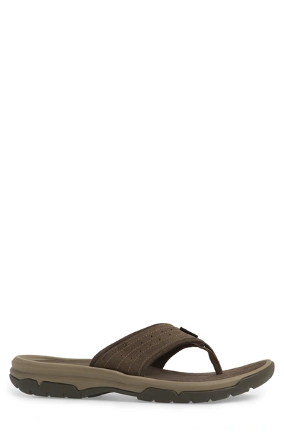 Shop Teva Langdon Flip Flop In Walnut