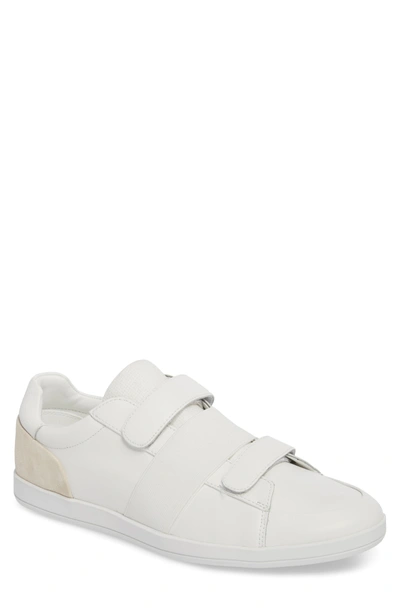 Shop Calvin Klein Mace Banded Sneaker In White Leather