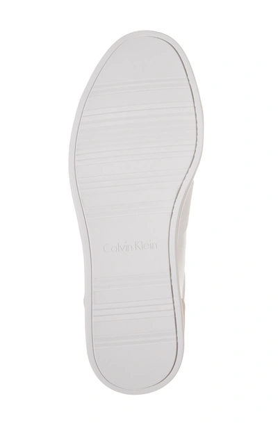 Shop Calvin Klein Mace Banded Sneaker In White Leather