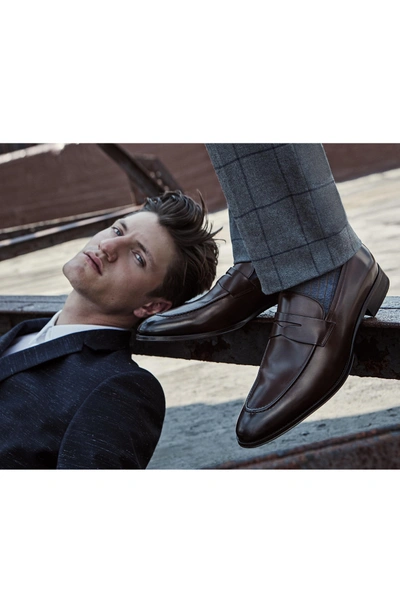 Shop To Boot New York Alexander Penny Loafer In Marrone Leather