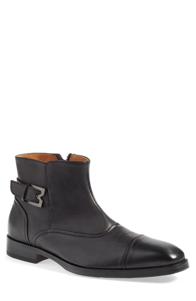 Shop Bruno Magli 'arcadia' Cap Toe Boot In Black Leather