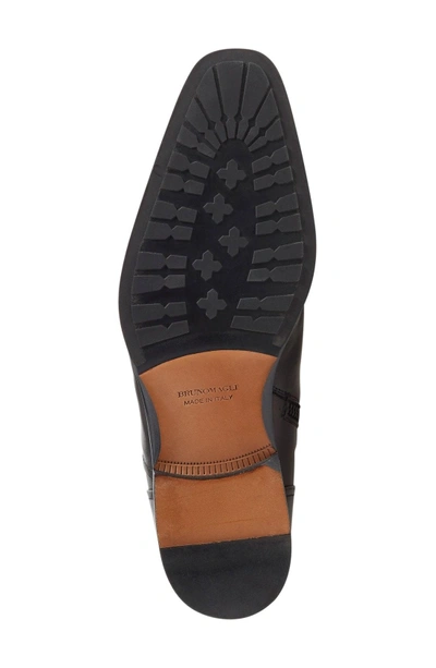 Shop Bruno Magli 'arcadia' Cap Toe Boot In Black Leather