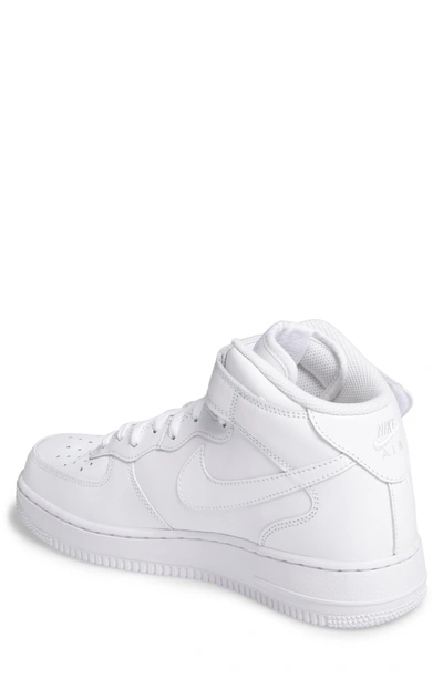 Shop Nike Air Force 1 Mid '07 Sneaker In White/ White