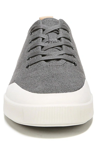 Shop Vince Victor Low Top Sneaker In Graphite/ Cuoio