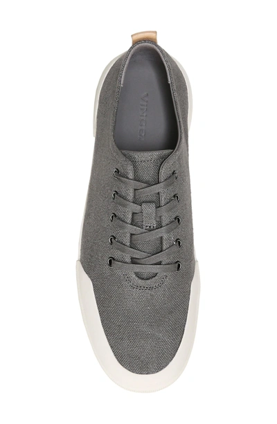 Shop Vince Victor Low Top Sneaker In Graphite/ Cuoio