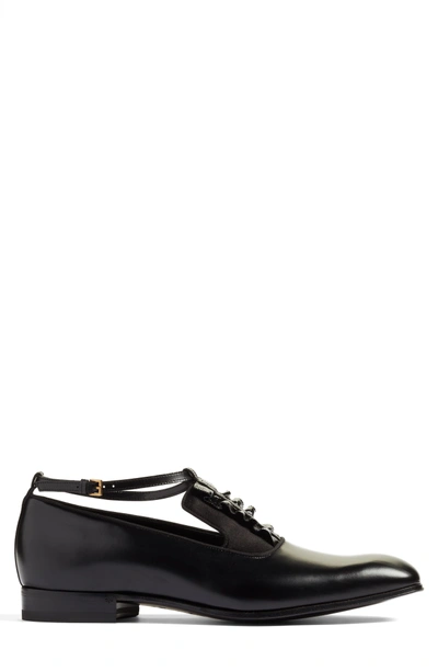 Shop Gucci Thesis Loafer In Nero Leather