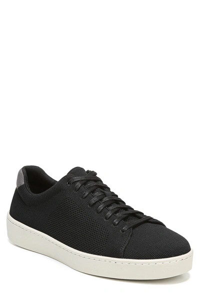 Shop Vince Silos Knit Low Top Sneaker In Black/ Graphite