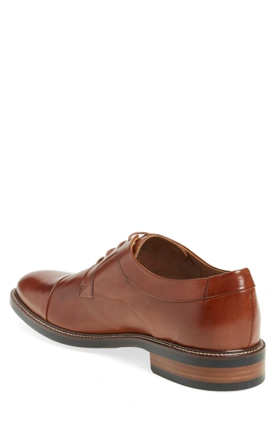 Shop Cole Haan Warren Cap Toe Derby In British Tan Leather