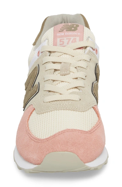 New Balance Men s 574 Casual Sneakers From Finish Line In Bone dusted Peach ModeSens