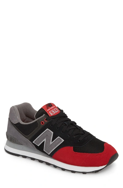 Shop New Balance 574 Serpent Luxe Sneaker In Black