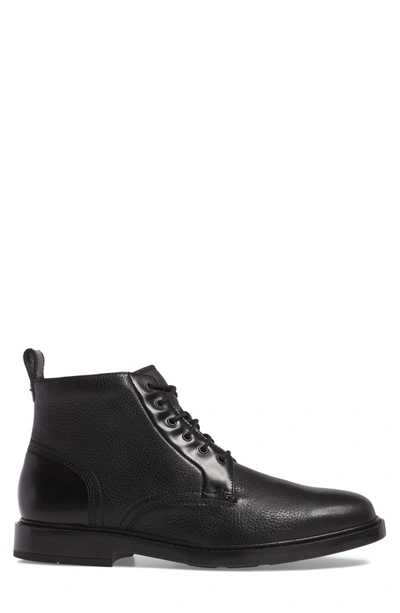 Shop Cole Haan Adams Grand Plain Toe Boot In Black Leather