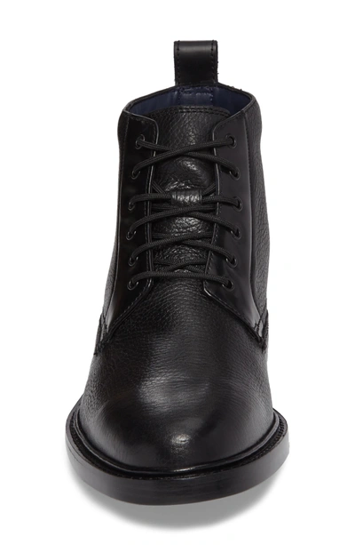 Shop Cole Haan Adams Grand Plain Toe Boot In Black Leather