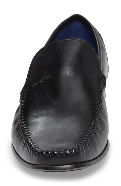 Shop Ted Baker Bly 9 Venetian Loafer In Black Leather
